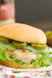 Spicy jalapeno cheese burger