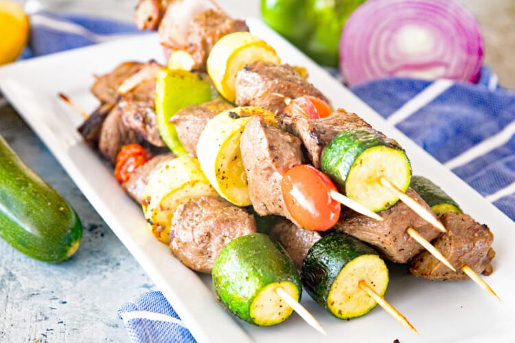 Steak Kabobs with Vegetables Gimme Some Grilling