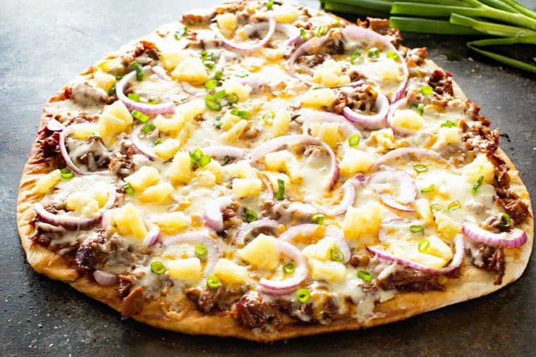 Pulled Pork Pizza on Grill