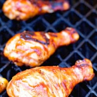 BBQ Chicken Legs on Grill