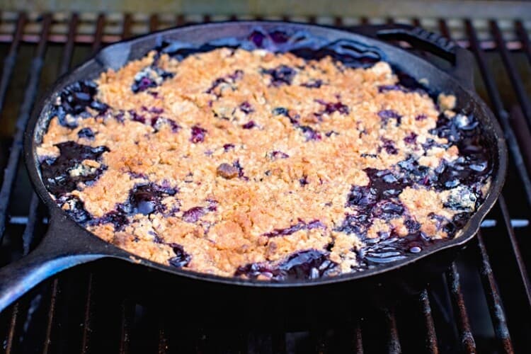 Lemon Blueberry Crisp Grilled or Baked! Gimme Some Grilling