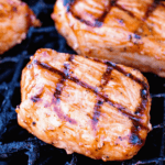 BBQ Pork Chops on the grill