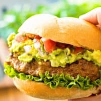 Taco Burger in hand