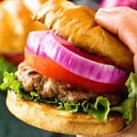 Buest Hamburger Recipe in hand