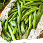 Grilled Grean Beans Foil Packet