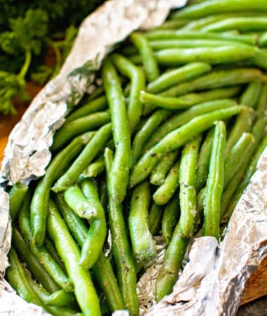 Grilled Green Beans in Foil Packet