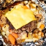 Cheeseburger Hobo Foil Packet on the Grill