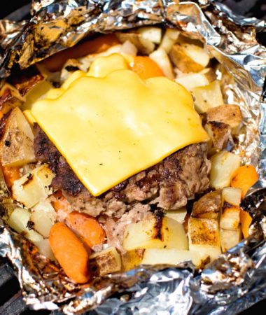Cheeseburger Hobo Packets on Grill
