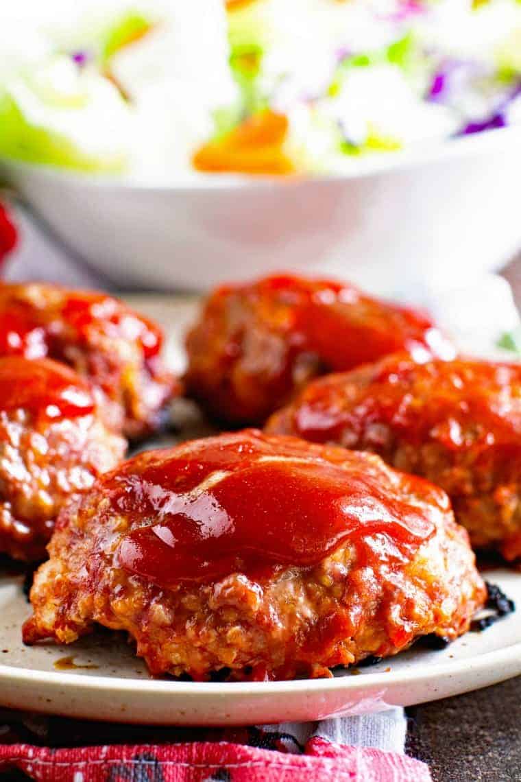 Mini Smoked Meatloaf - Gimme Some Grilling