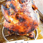 Grilled Beer Can Chicken on sheet pan