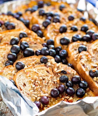 French Toast with Fresh Bluberries