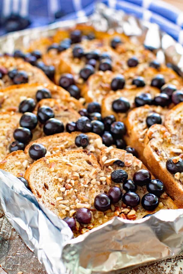 Grilled Blueberry French Toast Gimme Some Grilling