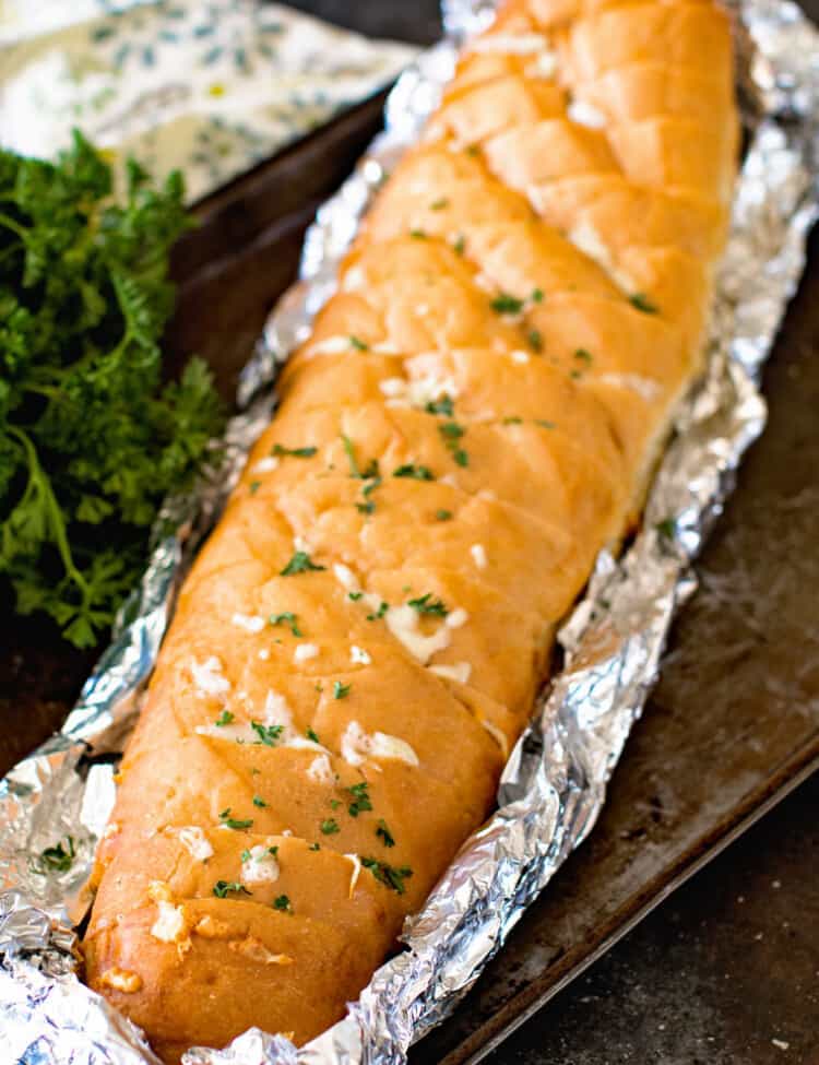 Grilled French Bread in Foil