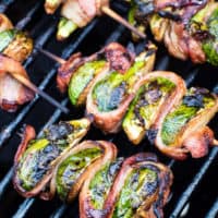 Grilled Brussel Sprouts on grill