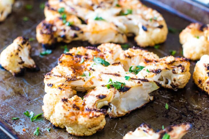 Grilled Cauliflower Steak - Gimme Some Grilling
