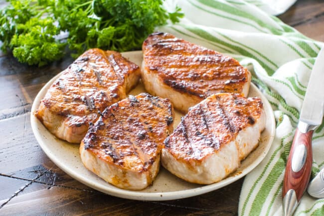 Southwestern Grilled Boneless Pork Chops - Gimme Some Grilling