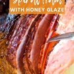 Twice smoked spiral ham with honey glaze