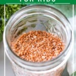Dry rub for ribs in glass jar