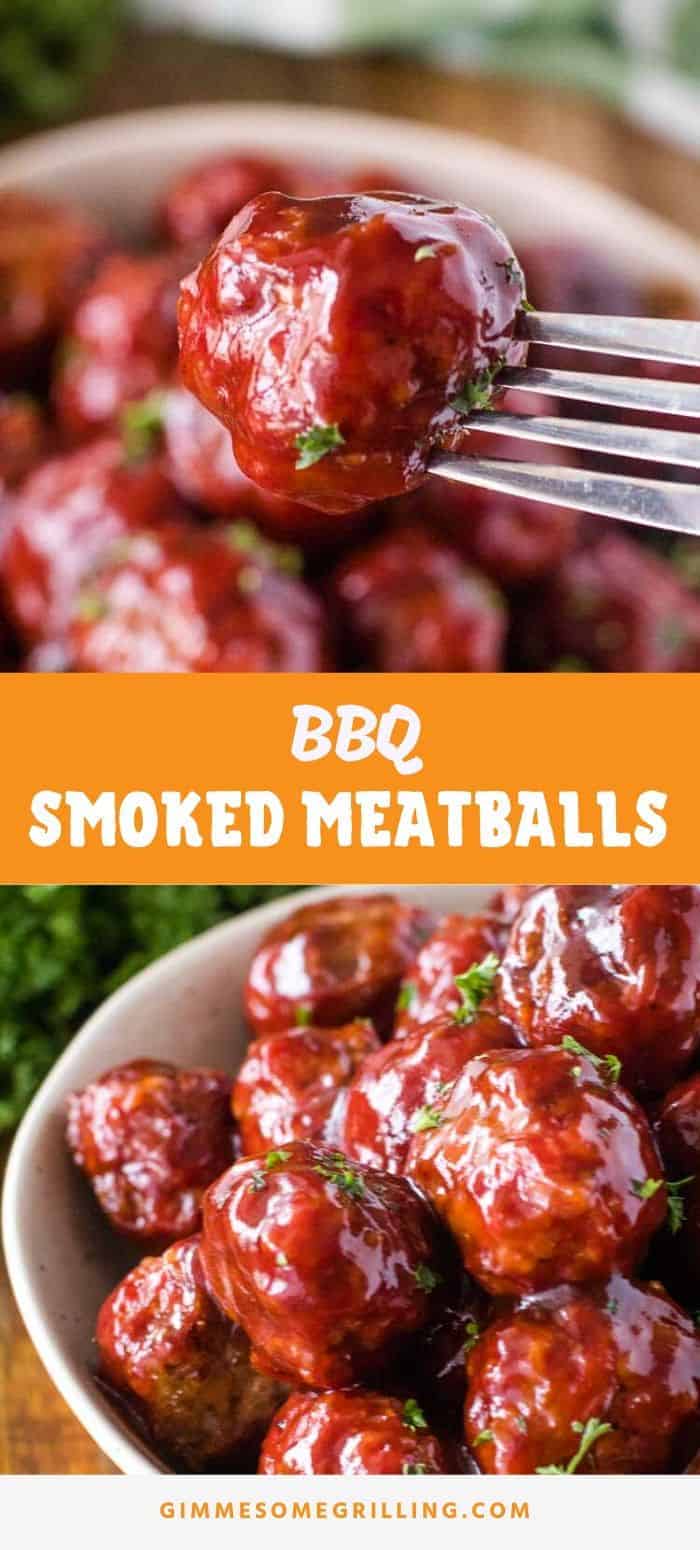 BBQ Smoked Meatballs Gimme Some Grilling