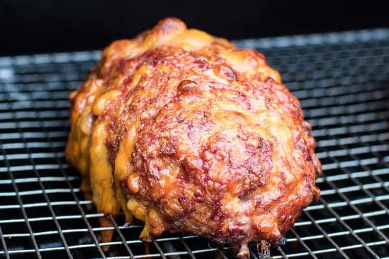 Smoked Meatloaf on smoker