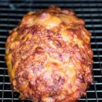 Easy Traeger Smoked Meatloaf on electric smoker