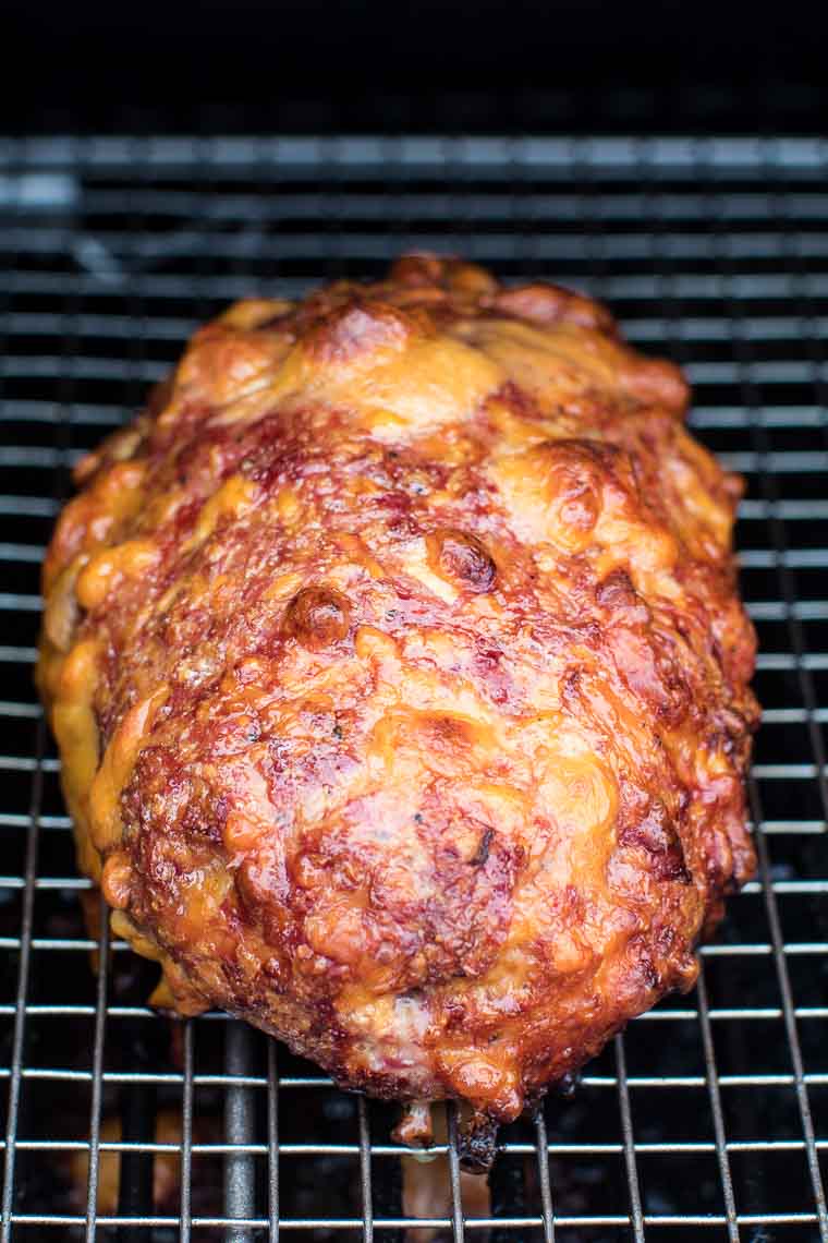 Easy Traeger Smoked Meatloaf on electric smoker