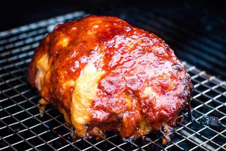 Cheesy Smoked Meatloaf on Traeger