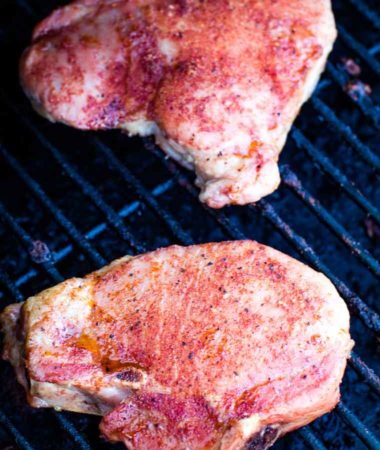 Easy smoked pork chops recipe on pellet grill