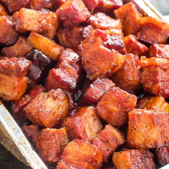 Pork Belly Burnt Ends Gimme Some Grilling