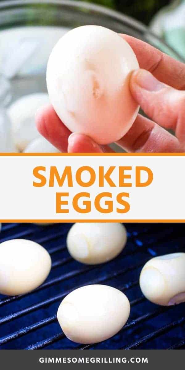 Smoked Eggs have the best flavor and are so easy to make! Top your salads with these hard boiled eggs or make them into Deviled Eggs. They are the best eggs ever! #smoked #eggs via @gimmesomegrilling