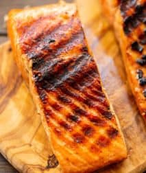 Easy Grilled Salmon on board