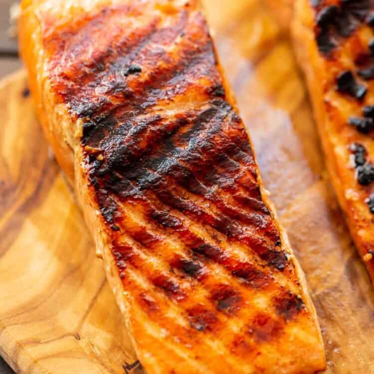 Easy Grilled Salmon on board