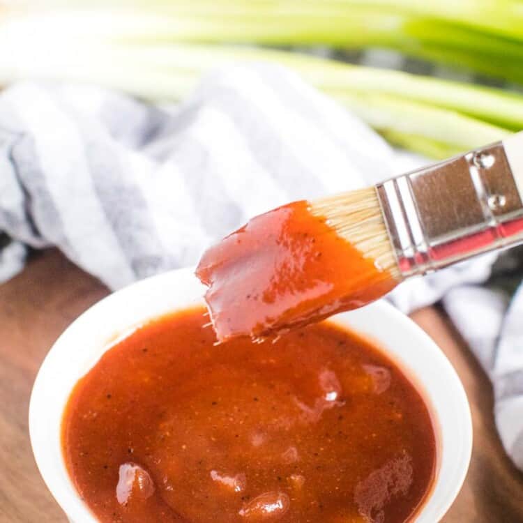 Homemade BBQ Sauce on brush