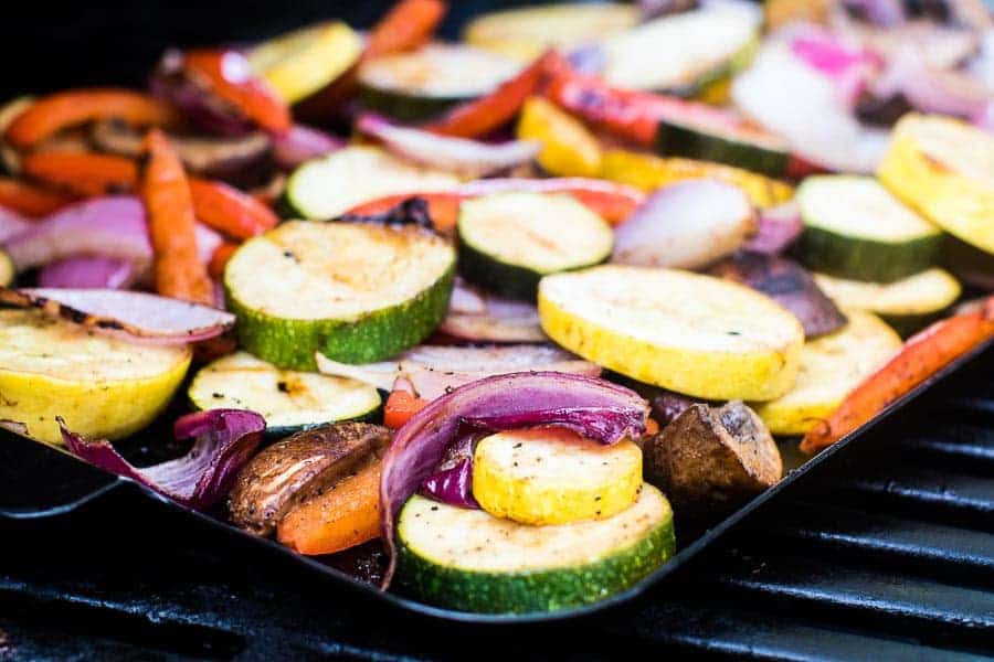 Grilled Vegetables on grill pan