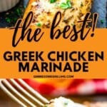 Greek Chicken Marinade Pinterest Image