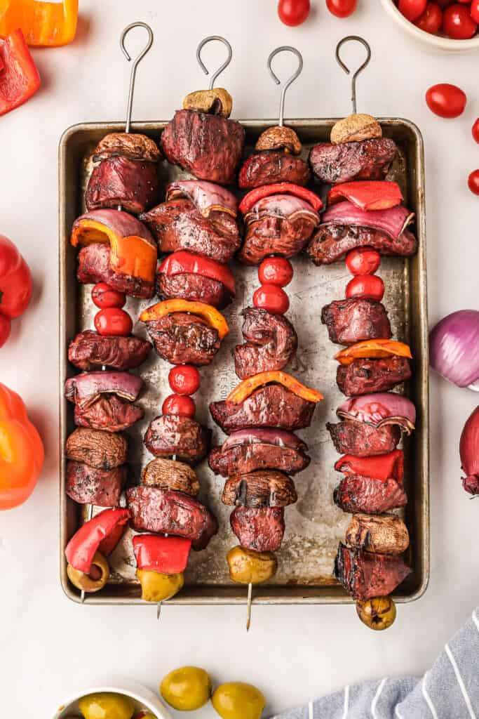 Smoked Steak Kabobs Easy Smoker Recipe! Gimme Some Grilling