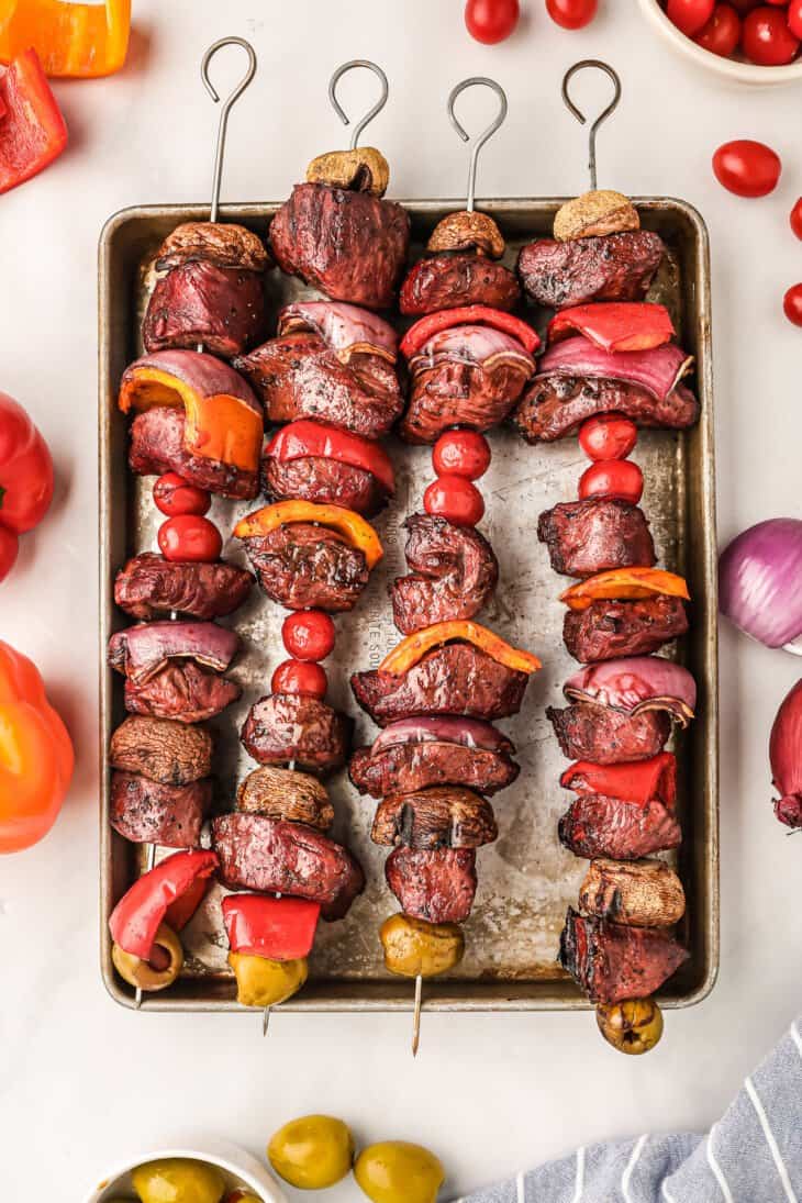 Smoked Steak Kabobs Easy Smoker Recipe! Gimme Some Grilling