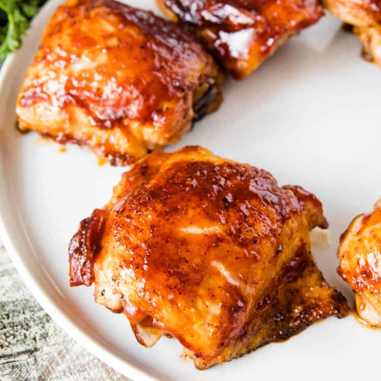 Smoked Chicken Thighs Square Cropped Image