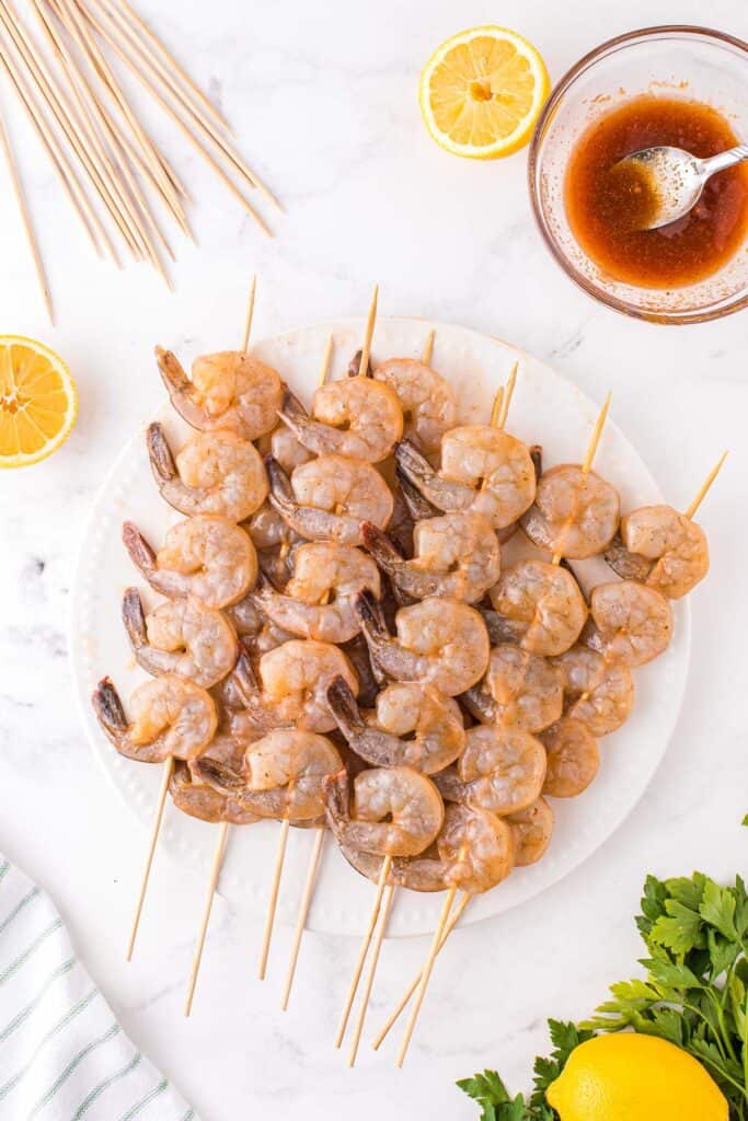 Spicy Grilled Shrimp Kabobs - Gimme Some Grilling