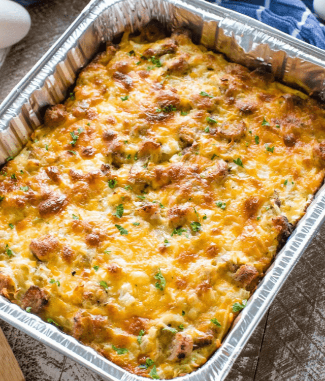 Sausage Breakfast Casserole {Grill or Oven}