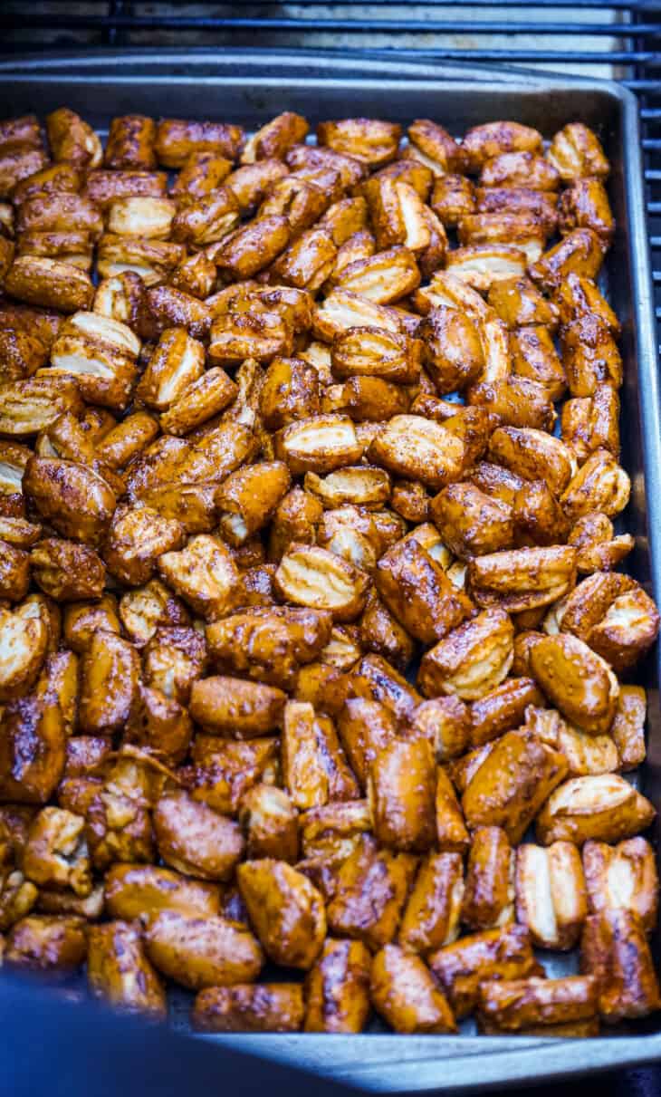 Smoked Taco Pretzels Bites Gimme Some Grilling