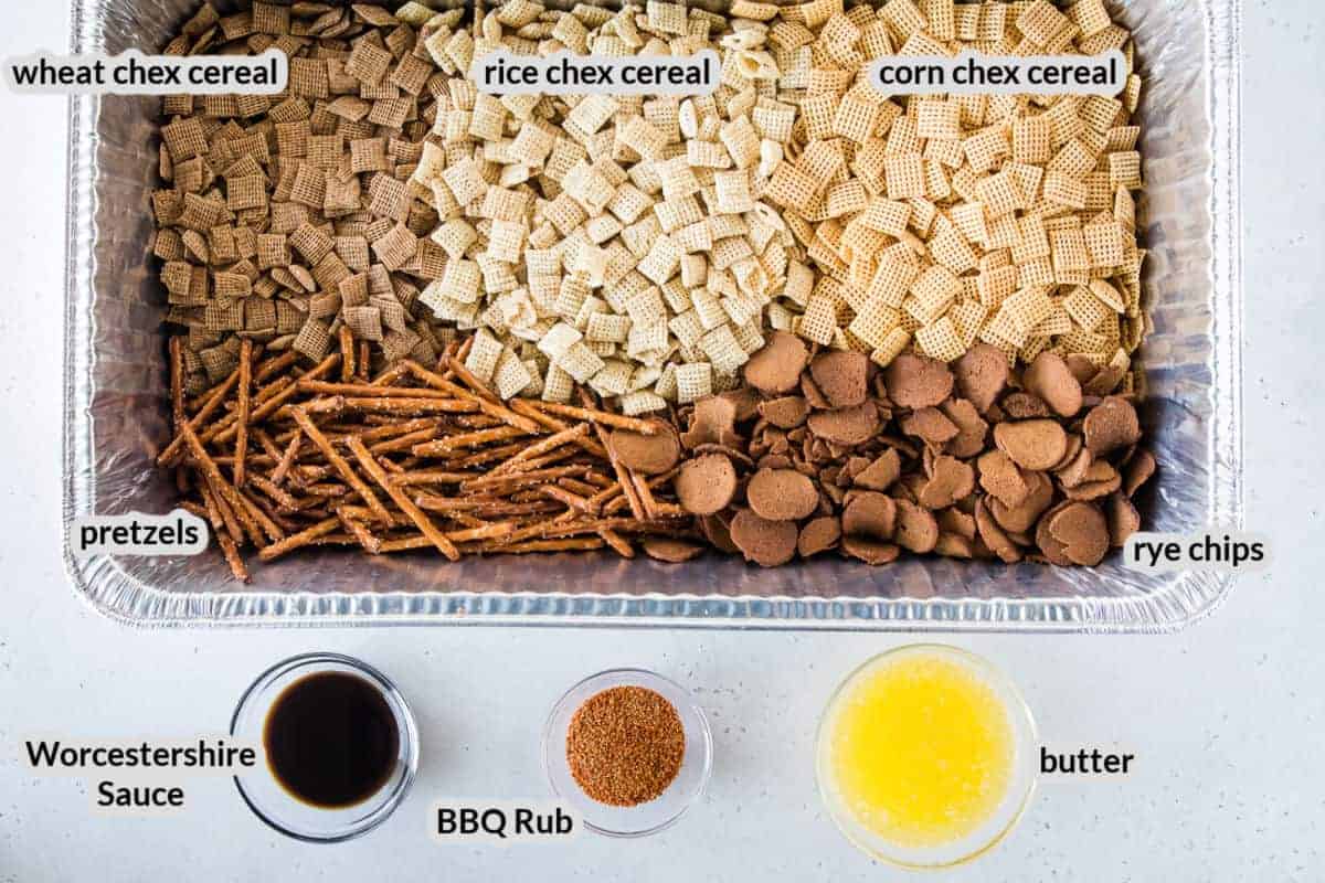 BBQ Smoked Chex Mix Ingredients