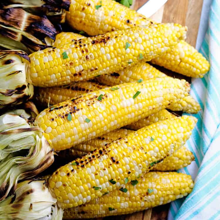 Grilled Corn on the Cob Square