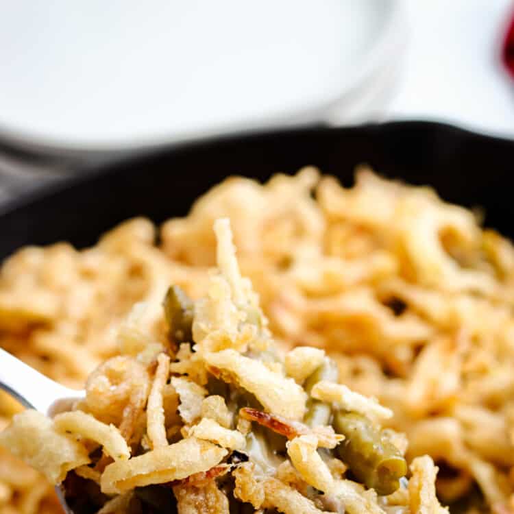 Spoonful of green bean casserole