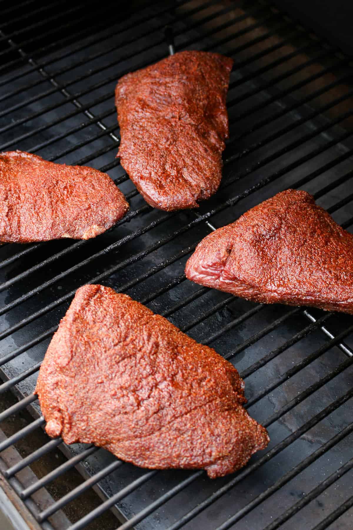 Smoked Venison Roast Placed Directly on the Grates for Deer Roast Recipe