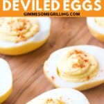 Smoked Deviled Eggs Pinterest Image