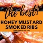 Smoked Honey Mustard Ribs Pin Image