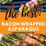 Bacon Wrapped Asparagus Pinterest Image
