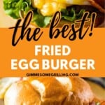 Fried Egg Burger Pinterest Image