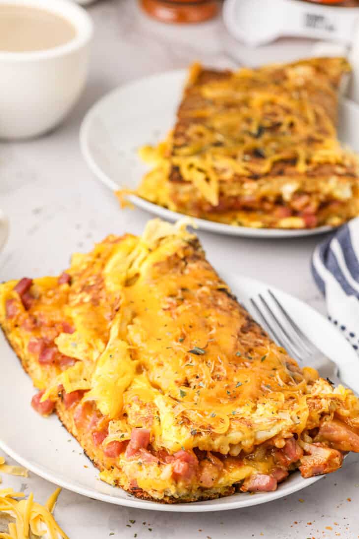 Hash Brown Omelette on Blackstone Gimme Some Grilling